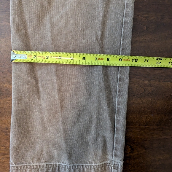 PATAGONIA REGULAR FIT PANTS 100% ORGANIC COTTON BROWN Sz 34W x 29L - Picture 6 of 7
